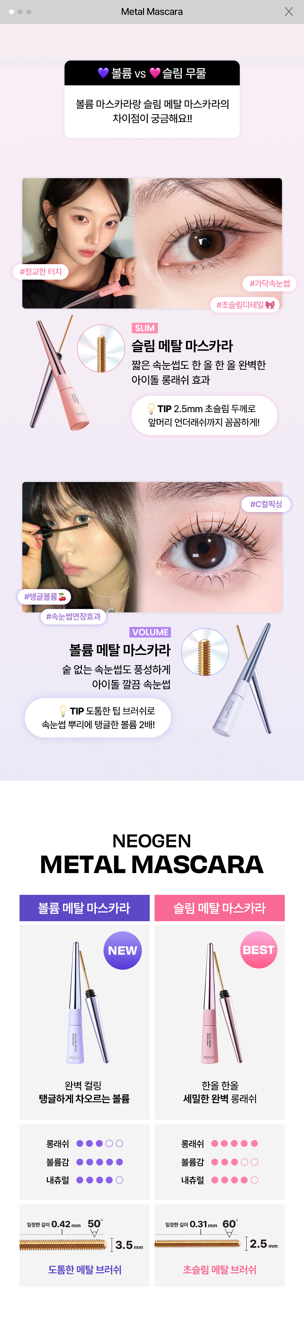 NEOGEN ダーマロージー メタルマスカラ ブラック (スリム/ボリューム